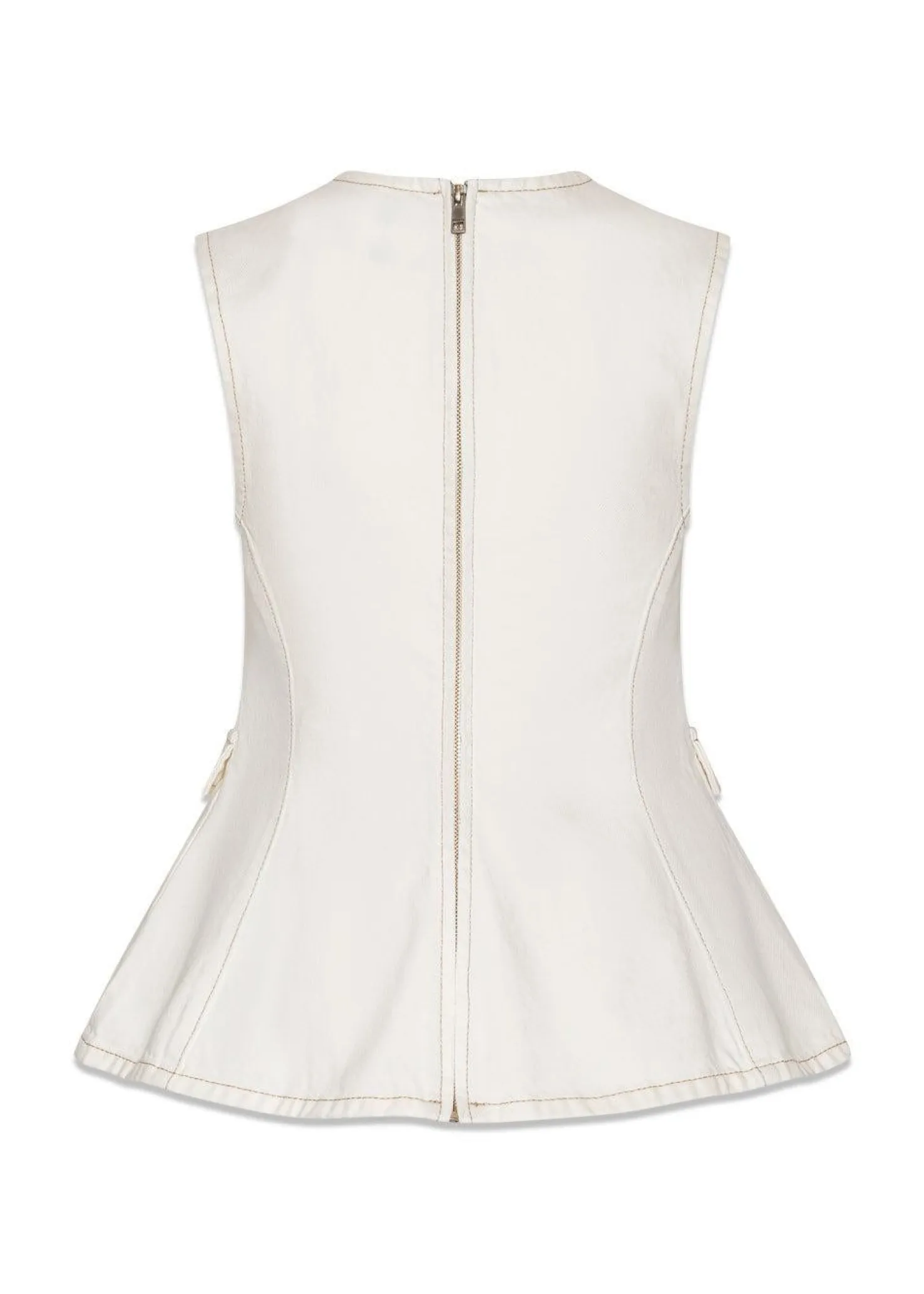 Rotate PEPLUM DENIM TOP