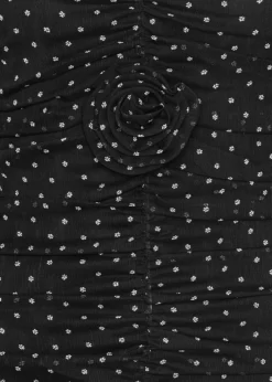 Rotate PRINTED LONG-SLEEVE DRESS