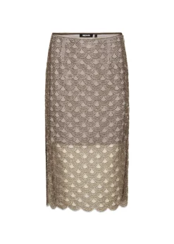 Rotate SCALLOP SEQUIN MIDI SKIRT