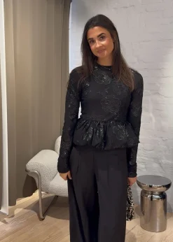 Rotate SEQUINS LS BUBBLE TOP