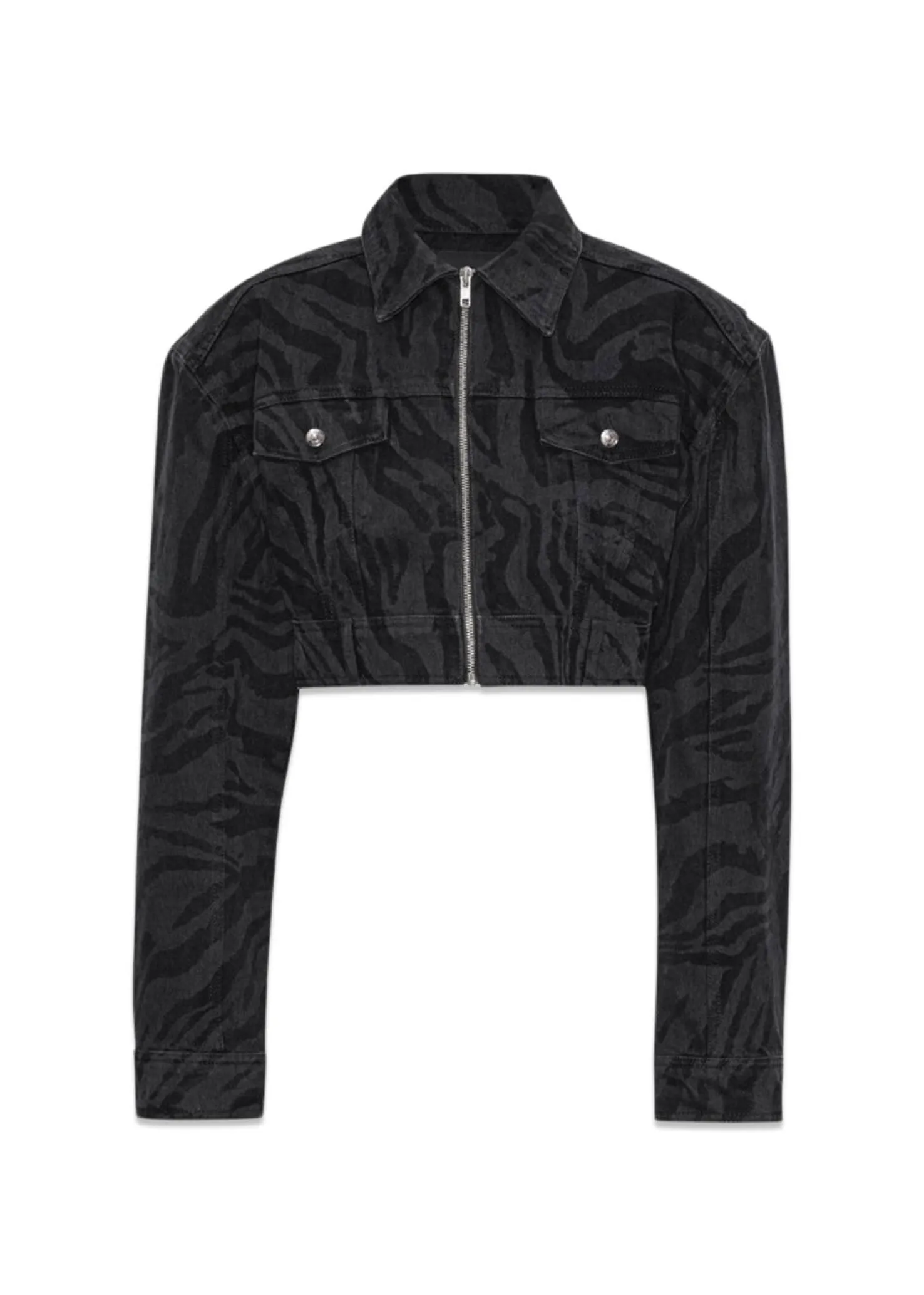 Rotate Zebra Denim Jacket