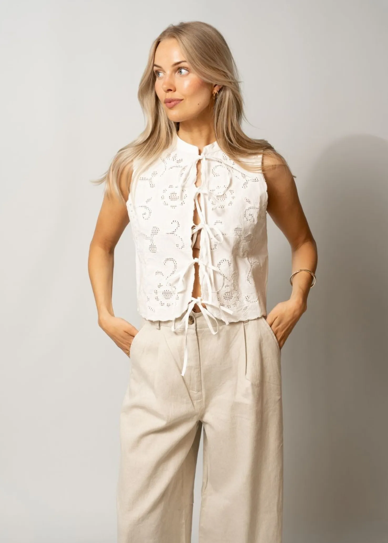 ROUGE EDIT ROUAMELINE CHINA COLLAR TOP