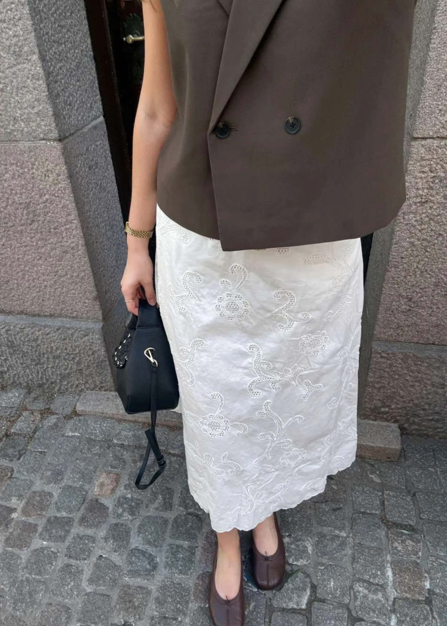 ROUGE EDIT ROUAMELINE HW ANKLE SKIRT/1