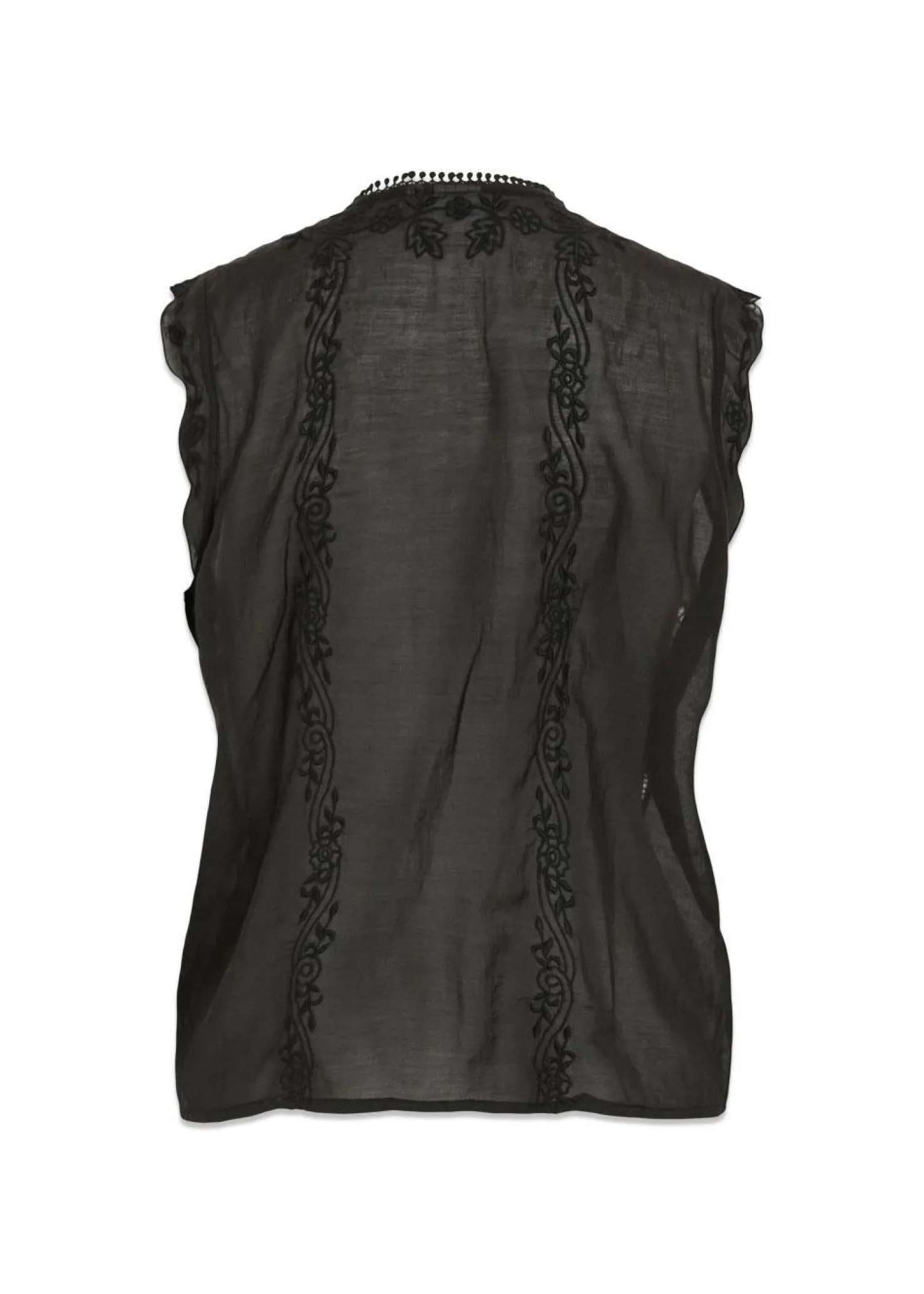ROUGE EDIT ROUIVY S/L TIE NECK TOP