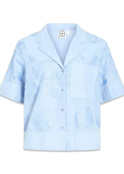 ROUGE EDIT ROUZOELLA 3/4 RESORT COLLAR SHIRT