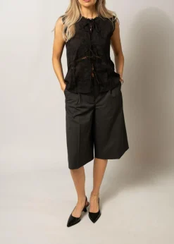 ROUGE EDIT TAILORED BERMUDA SHORTS