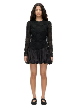 Stine Goya Balloon Long Sleeve Short Dress