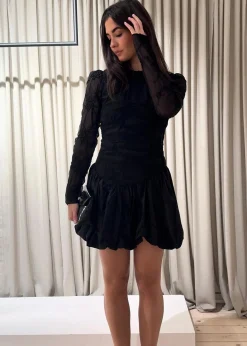 Stine Goya Balloon Long Sleeve Short Dress