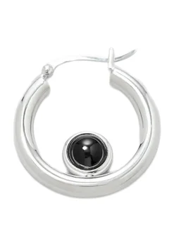 TRINE TUXEN ONYX HOOP